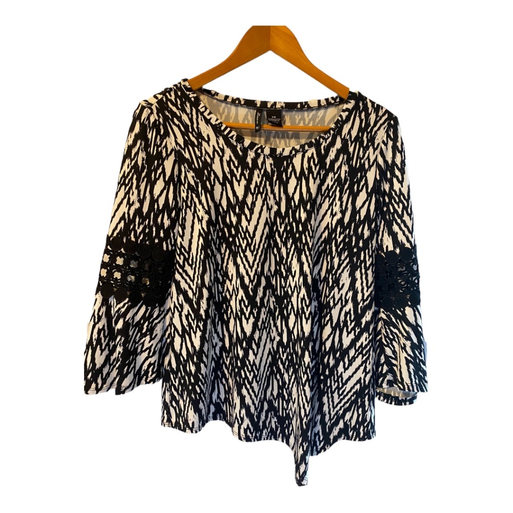 Women's New Directions 3/4 Sleeve Petite Small Top